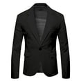thumbnail image 5 of Fgnfyis Blazer for Men Mens Tailored Fit Suit Coat for Business Party Wedding and Events with Stylish Collar Design Versatile Mens Jacket Black XXL, 5 of 6