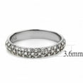 thumbnail image 2 of High polished (no plating) Stainless Steel Ring with AAA Grade CZ in Multi Color for Women Style DA231, 2 of 5