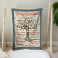 thumbnail image 6 of Grandma Blanket, Butterfly Gift for Grandma from Grandkids, Grandma Birthday Gifts from Grandchildren, Gifts for Mothers Day, Blanket Presents from Grandaughter Grandson, 6 of 6