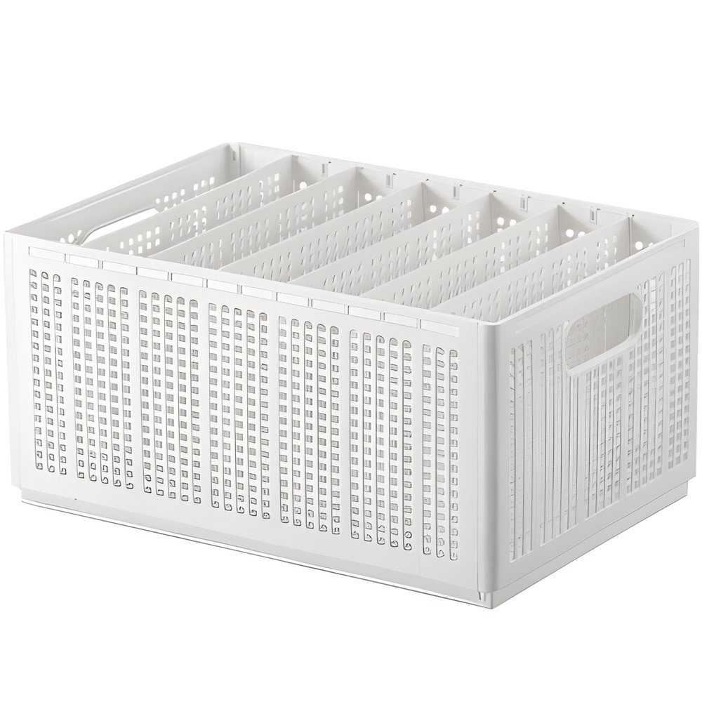 Organisateur Pliable Pour Pantalons - Boîte De Rangement Grille Grise Pour Garde-robe, Tiroirs Et Voyages