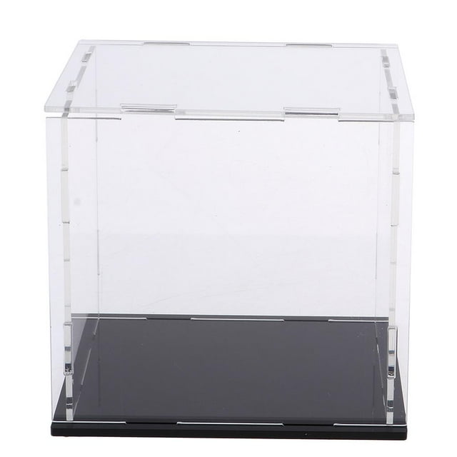 Vitrina Acrílica Caja de Presentación a Prueba de Polvo para , Barco, Modelo 6 * 6 * 6 Pulgadas
