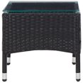 thumbnail image 3 of vidaXL 2 Piece Garden Lounge Set with Cushion Poly Rattan Black, 3 of 5