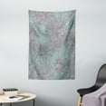 thumbnail image 1 of Floral Tapestry, Hand Drawing Style Aster Flowers in Retro Colors Romantic Nature, Wall Hanging for Bedroom Living Room Dorm Decor, 40W X 60L Inches, Dark Sea Green Maroon, by Ambesonne, 1 of 2
