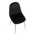 thumbnail image 5 of Silver Orchid  Stone Gold Dining Chair - Set of 2 Black Velvet Velvet, 5 of 5