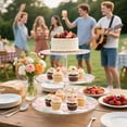 thumbnail image 6 of 3-Tier Acrylic Cupcake Stand Sturdy Dessert Display Cupcake Tower Cupcake Holder for Party Wedding Outdoor Picnic Cartoon Unicorns Pattern, 6 of 8