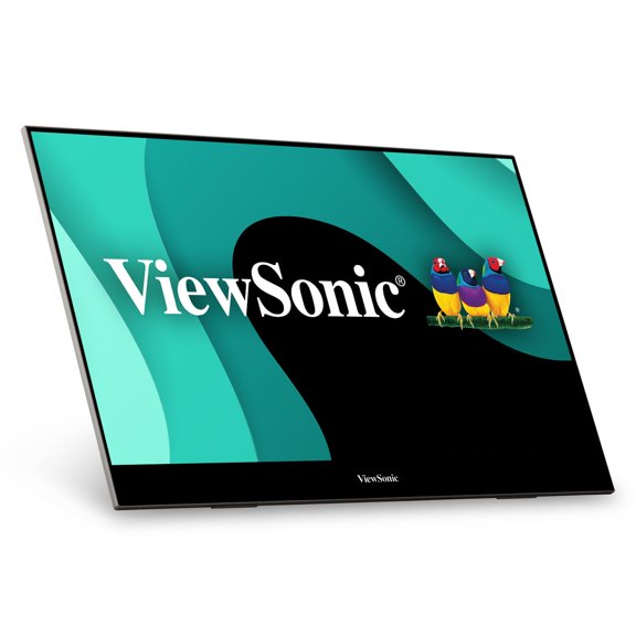 ViewSonic VX1655-4K-OLED Monitor OLED portátil 4K UHD de 15,6 pulgadas con USB C de 60 W con alimentación bidireccional, mini HDMI, altavoces duales y soporte integrado con cubierta magnética