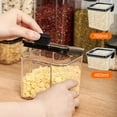 thumbnail image 1 of Ghopy Airtight Food Storage Container with Lids Clear Plastic Dry Food Canisters Kitchen Pantry Organization and Storage for Cereal Flour Sugar Coffee Rice Nuts Snacks, 1 of 9