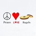 thumbnail image 2 of CafePress - Peace Love Bagels Infant Bodysuit - Baby Light Bodysuit, Size Newborn - 24 Months, 2 of 4