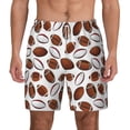 thumbnail image 2 of Goofa Football Printed Men's Swim Trunks Board Shorts Quick Dry Mens Swimming Trunks with Compression Liner,Breathable Fit Hawaii Beach Shorts-Medium, 2 of 9