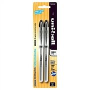 uni-ball Vision Elite Rollerball Pens, Bold Point (0.8mm), Black, 2 Pack