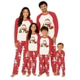 thumbnail image 3 of Family Matching Christmas Pajamas Set, Raglan Long Sleeve 2-Piece PJs for Family Members of All Ages, Christmas Printed Soft Holiday Loungewear for Xmas Photoshoot, 3 of 5