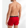 thumbnail image 4 of Polo Ralph Lauren Men's 3-Pack Cotton Boxer Briefs (XLarge, Black/Gray/Red), 4 of 4