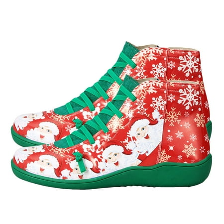 

Stri 1 Pair Exquisite Christmas Short Boots Women s Christmas Shoes Women s Casual Shoes