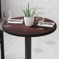 thumbnail image 2 of Mesa Redonda De 24'' Con Tablero Laminado Reversible Negro O Caoba, 2 of 5