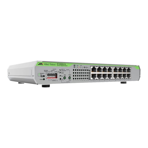 16-Port 10/100/1000T UnManaged Switch With Internal PSU