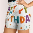 thumbnail image 4 of Happy Birthday Celebration Image Women's Shorts Non-Slip Single Pocket A-line Trouser Skirt Summer Shorts Casual Shorts for Women, 4 of 7