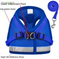 thumbnail image 6 of BadPiggies Dog and Cat Universal Harness with Leash Set Escape Proof Adjustable Reflective Soft Mesh Corduroy Dog Harnesses, 6 of 8