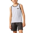 thumbnail image 5 of SGFCWSX Boys 2 Piece Outfits Sleeveless Tank Top and Shorts Set Summer Casual Breathable Soft Playwear Gray Size 6, 5 of 9