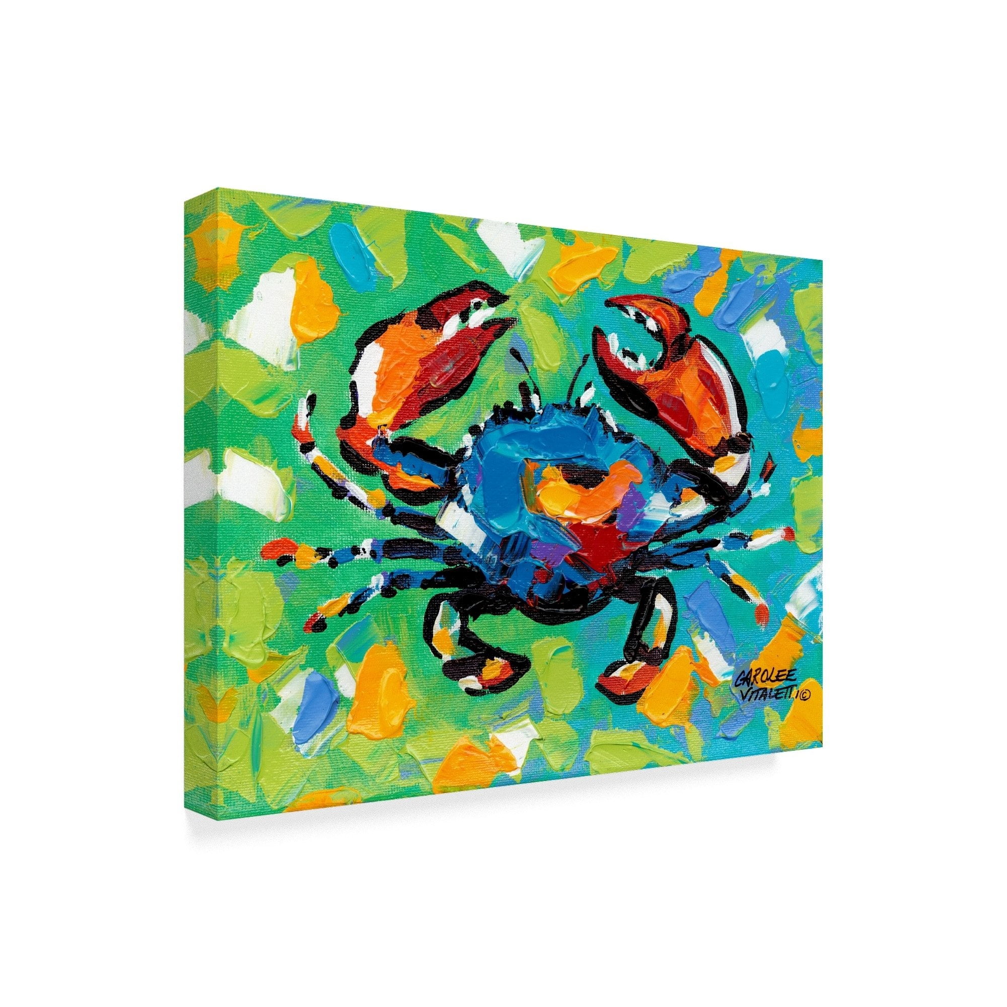 Trademark Fine Art 'Seaside Crab II' Canvas Art by Carolee Vitaletti