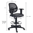 thumbnail image 7 of Global Industrial Mesh Back/Vinyl Seat Drafting Stool, 7 of 7