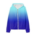 thumbnail image 4 of Ketyyh-chn99 Women's Oversized Zip Up Hoodies Sweatshirts Y2K Clothes Teen Girl Fall Casual Drawstring Jackets with Pockets Blue,2XL, 4 of 4
