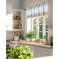 thumbnail image 3 of Valance Curtains for Windows Marine Life Kitchen Curtians Window Treatment Starfish Shell Coral Topper Curtain Rod Pocket Valances for Kitchen Bathroom Living Room 42x18in, 3 of 9