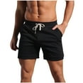 thumbnail image 5 of Mens Sleep Shorts with Pockets Clearance Mens Shorts, Workout Shorts Men Exercise Shorts Men Shorts Pants for Men Men Hiking Shorts, Black, 4XL, 5 of 7