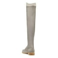 thumbnail image 3 of YDN Women Comfortable Pull On Over The Knee Flats Heels Boots Round Closed Toe Knee High Low Heels Winter Shoes Size 7 Gray, 3 of 4