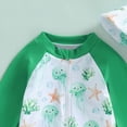 thumbnail image 4 of UAYOTSE Toddler Baby Boy Rash Guard Swimsuit Zipper Swimwear Bathing Suit Beachwear with Sun Hat,Sizes 12-18 Months, 4 of 7