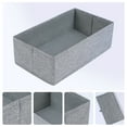 thumbnail image 2 of Unique Bargains Fabric Collapsible Storage Bin for Closet Organizers Gray 12"x7"x3.9", 2 of 6