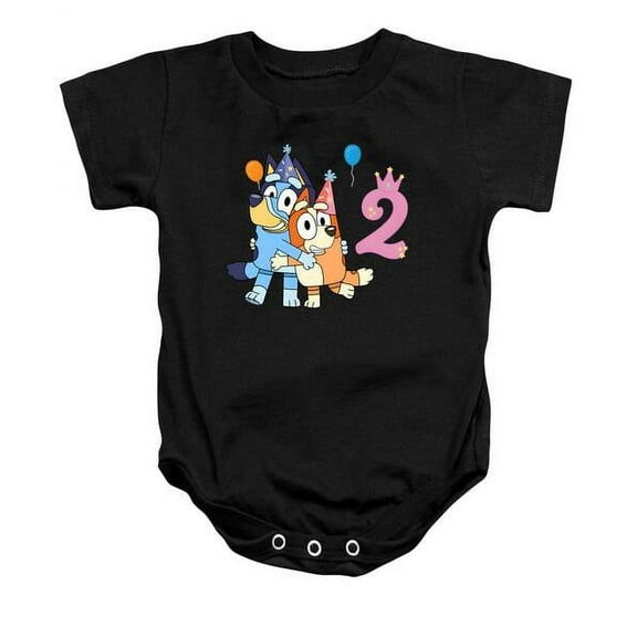 Bluey Happy 2 Years Baby Onesie Bluey Dog T-Shirt, Bluey Design, Kids Birthday Tee Cute Baby Onesie, BABY BODYSUIT LAT 4424