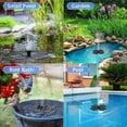 thumbnail image 5 of Automatic Solar Water Fountain Outdoor Birds Bath Floating Fountain Pump, 5 of 5