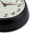 thumbnail image 3 of Westclox 9.5" Black Retro 1950s Convex Glass Lens Wall Clock, 3 of 6