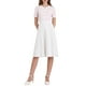 thumbnail image 1 of Vestido de suéter de rayas para mujer INSPIRE CHIC, vestido de punto de manga corta con vuelo para el verano 2025, talla XL, color rosa claro, 1 of 5