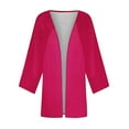 thumbnail image 5 of Lightweight Cardigans Sevevn Womens Summer Fall Solid Color Cardigan Long Sleeve Loose Cover Up Casual Blouse, 5 of 5