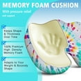 thumbnail image 5 of Premium Tie dye Pattern Memory Foam Seat Cushion Ergonomic Chair Pad for Office Chair, Car, Airplane & Bleachers Sciatica, Tailbone Hip & Back Pain Relief - Chair Cushion for Long Office Workers., 5 of 5