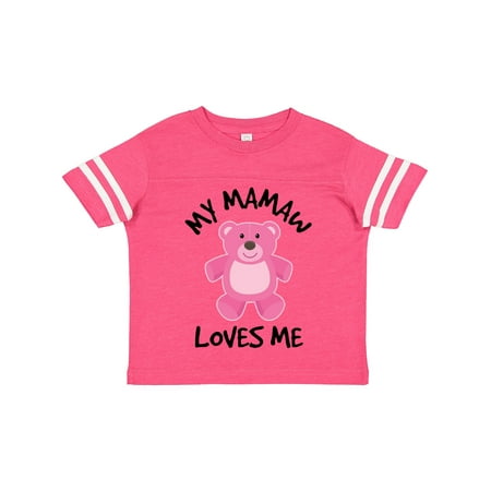 

Inktastic Mamaw Loves Me Girls Bear Granddaughter Gift Toddler Toddler Girl T-Shirt