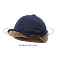 thumbnail image 3 of Winter Hat with Ear Flaps - Thickened Polyester Fiber for Cold Weather Protection Windproof Cap for Outdoor Activities Lightweight, Navy, JKODE, 3 of 9