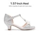 thumbnail image 4 of Sandalias para Niñas DREAM PAIRS KKUMHS2501 Perla Plata Talla 13, 4 of 6