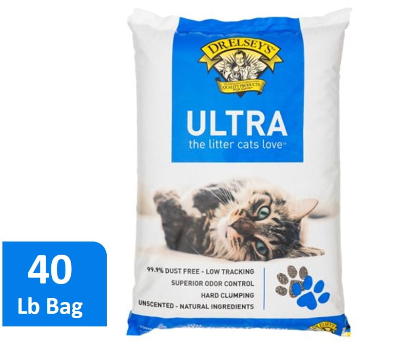 Photo 1 of 2 packs of Dr. Elsey's Precious Cat Ultra Unscented Clumping Clay Cat Litter, 40-lb bag