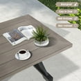 thumbnail image 3 of Ulax Furniture  Outdoor Rectangular Coffee Table With Aluminum Tabletop, Gray, 3 of 6