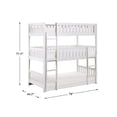 thumbnail image 4 of Lexicon Galen Transitional Wood Triple Twin Bunk Bed in White, 4 of 4