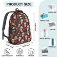 thumbnail image 5 of Skull and Rose Gothic Pattern Cute School Backpack Bag with Padded Back and Adjustable Shoulder Straps 16.9 X 12.6 X 5.9 Inches, 5 of 5