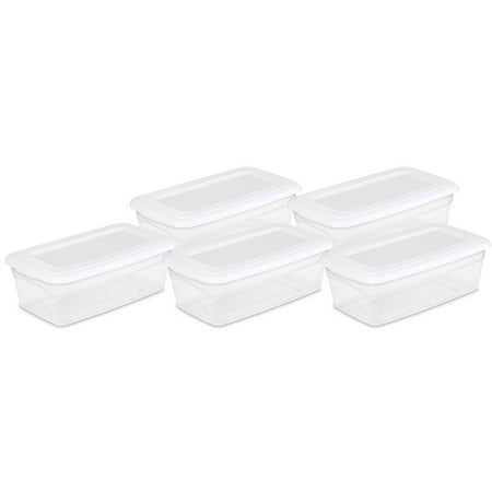 Sterilite 6 Quart Latch Box- White (Available in Case of 30 or Single ...