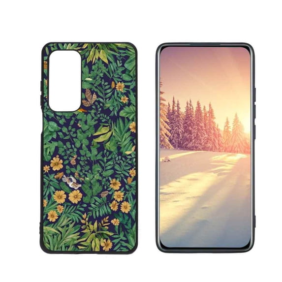 Compatible with Motorola MOTO Edge 5G UW Phone Case, Nature-Art-Textile-6 Case Men Women, Flexible Silicone Shockproof Case for Motorola MOTO Edge 5G UW