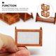 thumbnail image 3 of Wooden Miniature Basket Doll House Accessories Brown Rectangular Decorative Storage 2Set, 3 of 5