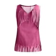 thumbnail image 4 of ChaoHeng Casual Blouses for Women Deals New & Trending Women's Ethnic Style Feather Printed Sleeveless Tank Tops, 4 of 5