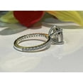 thumbnail image 4 of 2Ct Cushion Lab Created Diamond Solitaire Engagement Ring 14K White Gold Plated, 4 of 4