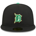 thumbnail image 2 of Men's New Era  Black Detroit Tigers 2026 St. Patrick's Day 59FIFTY Fitted Hat, 2 of 5