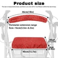 thumbnail image 6 of HELLHERO Red Candy Cane Rollator Walker Seat Back Covers Walker Seat Cushion Cover & Easy Install with Easy to Use for Unisex, 6 of 7